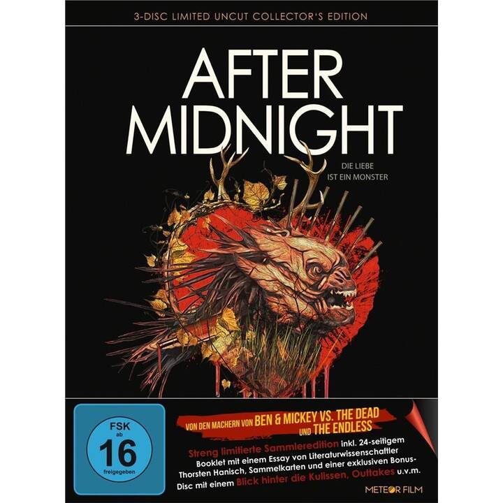 After Midnight - Die Liebe ist ein Monster (Mediabook, Uncut, Limited Collector's Edition, DE, EN)