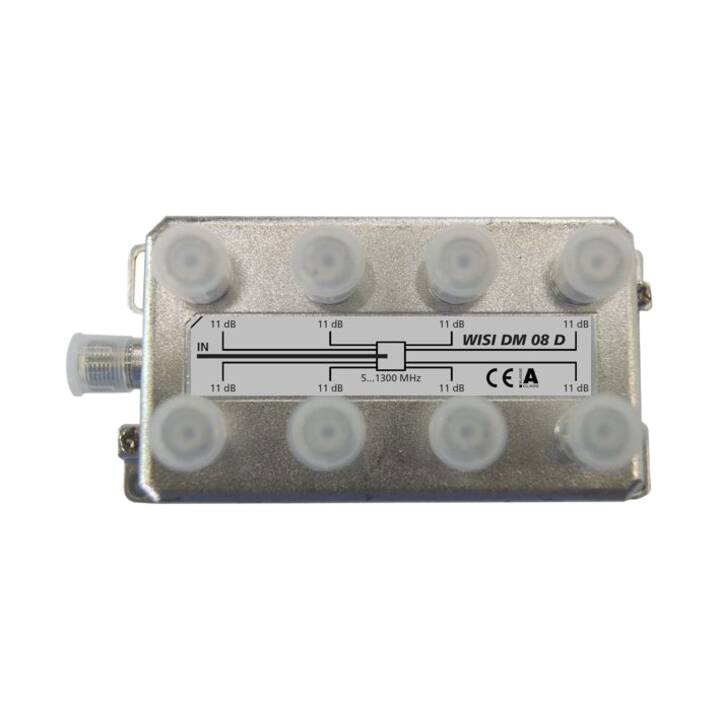 WISI DM08D Verstärker und Verteiler (Silber)