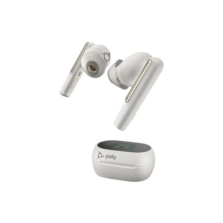 HP Office Headset Voyager Free (In-Ear, Kabellos, Weiss)