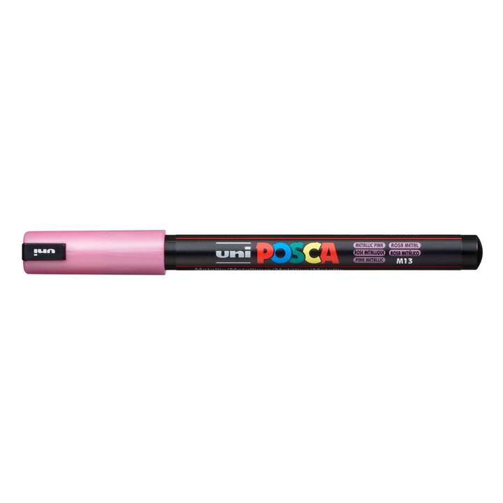 UNI-BALL Posca Penna a fibra (Pink, Metallic, 1 pezzo)