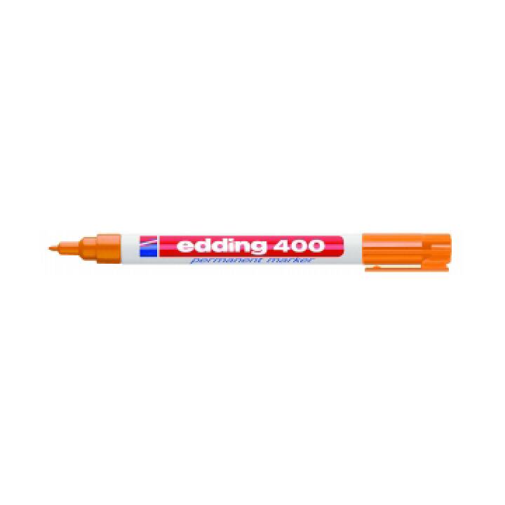EDDING Marqueur permanent 400 (Orange, 1 pièce)