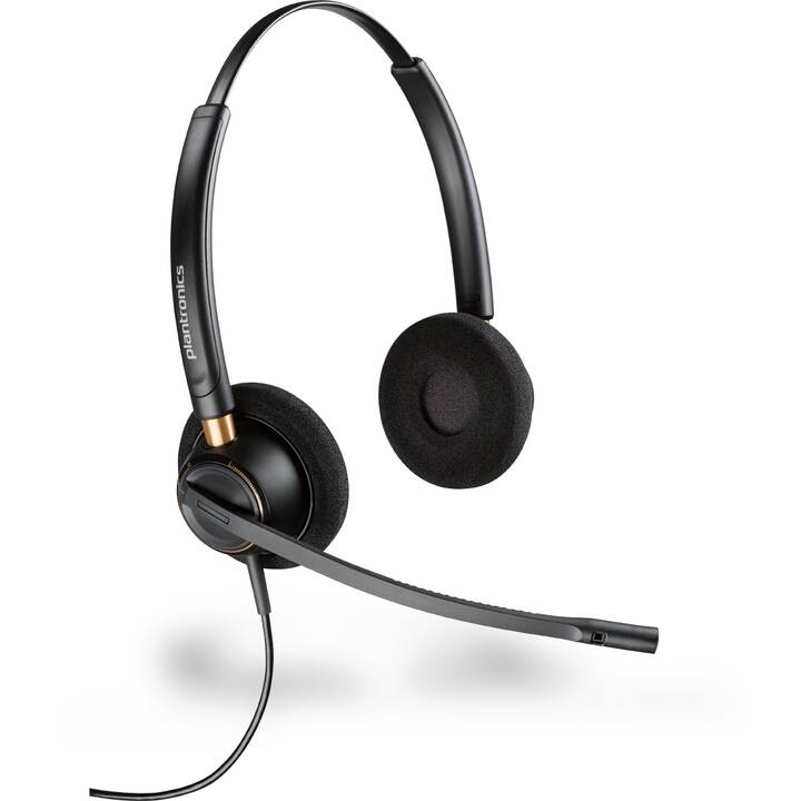 PLANTRONICS Office Headset EncorePro HW520 (Over-Ear, Kabel, Schwarz)