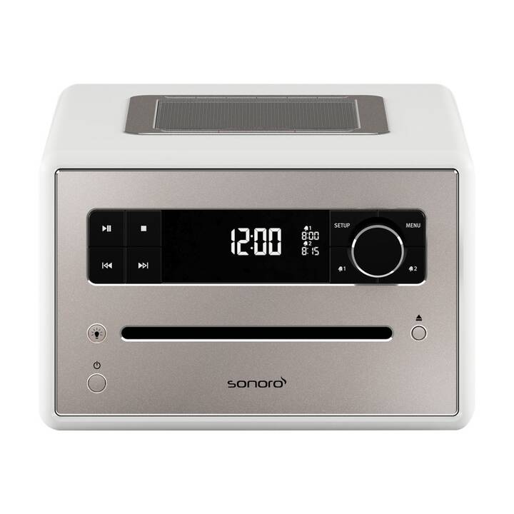 SONORO AUDIO All-in-One System Qubo (Weiss, Bluetooth, CD)