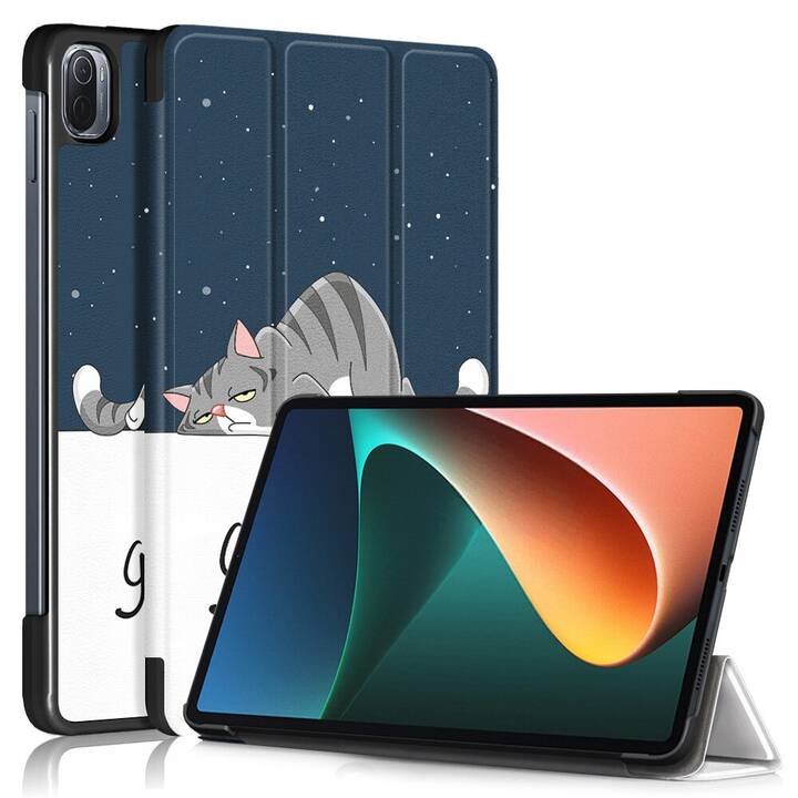EG Magnetische Tablet-Hülle für Xiaomi Mi Pad 5 Pro (2021) - mehrfarbig - Katze