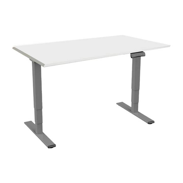 CONTINI Scrivania (Grigio, Grigio scuro, 160 cm x 80 cm)