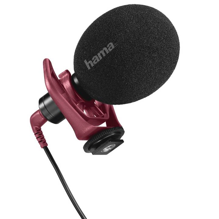 HAMA RMN Uni Microfono direzionale (Nero, Rosso)