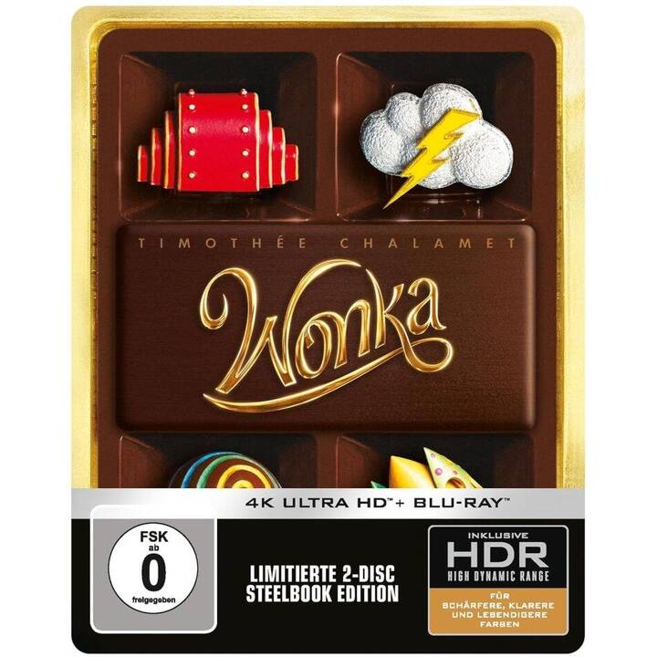 Wonka (4K Ultra HD, Steelbook, DE, EN)