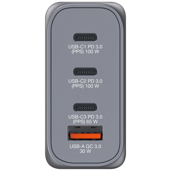 VERBATIM GaN Caricabatteria da parete (USB C, USB A)