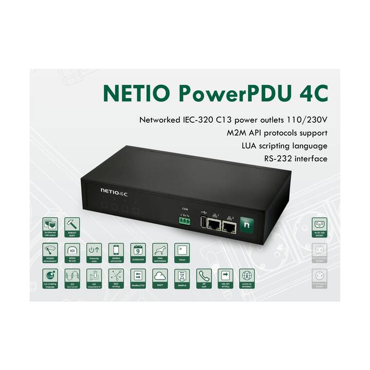 NETIO Stromverteilungseinheit PowerPDU 4C CH