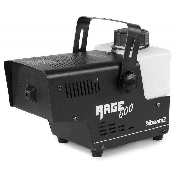 BEAMZ Rage 600 Machine à fumée (0.5 l, 600 W, Blanc, Noir)