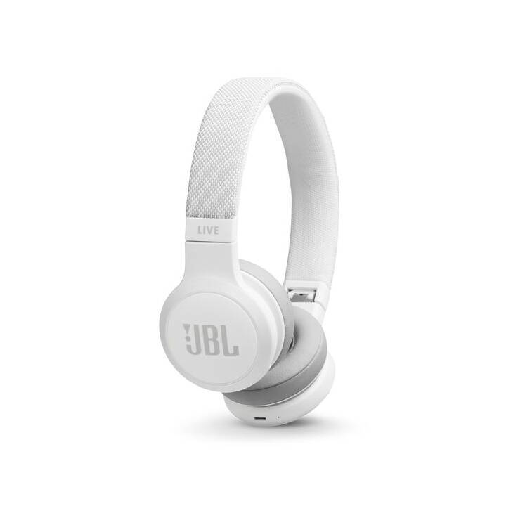 JBL BY HARMAN Live 400BT (On-Ear, Bluetooth 4.2, Blanc)