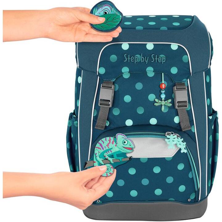 STEP BY STEP Jeu de sacoches Giant Chameleon (23 l, Turquoise)