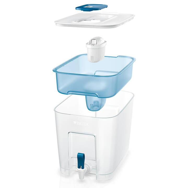 BRITA Filtro acqua da tavola Flow XXL incl. 1 cartuccia MAXTRA PRO All-in-1 (5.2 l, Blu)