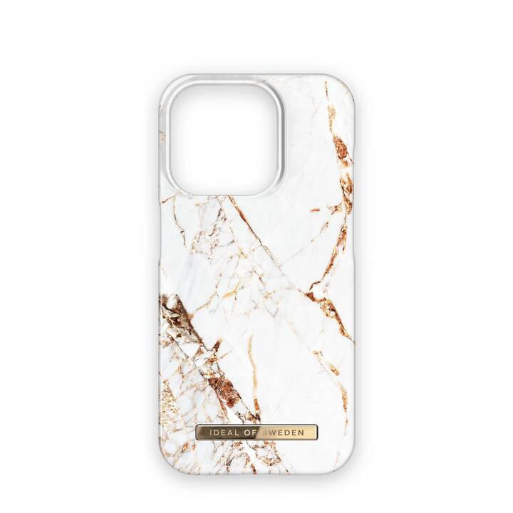 IDEAL OF SWEDEN Backcover (iPhone 15 Pro, Gold, Weiss)
