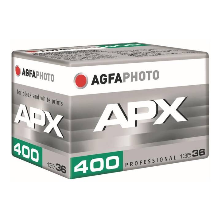 AGFA APX 400 Pellicule analogique (Vert, Blanc, Noir)