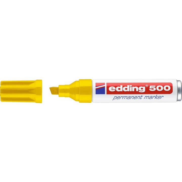 EDDING Permanent Marker 500 (Gelb, 1 Stück)