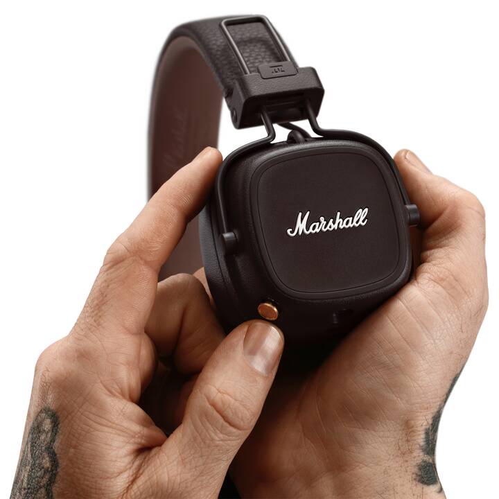 MARSHALL Major IV (On-Ear, Bluetooth 5.0, Marrone) - Interdiscount