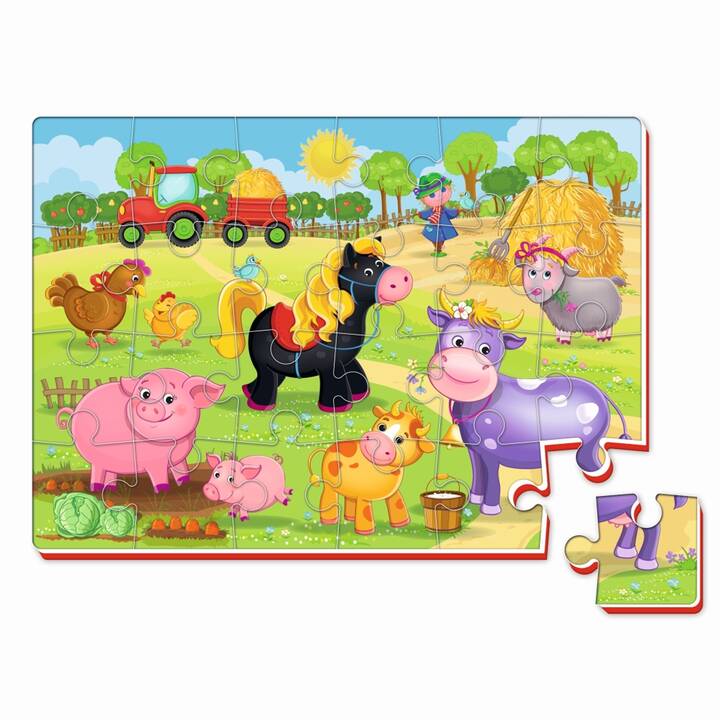 ROTER KÄFER Bauernhof Tiere Puzzle (24 x)