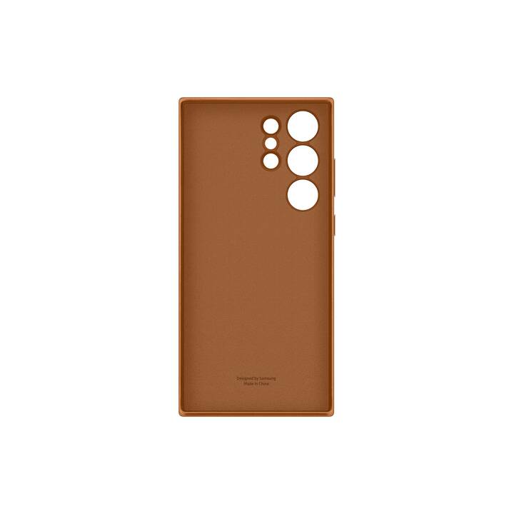 SAMSUNG Backcover Leather (Galaxy S23 Ultra, Cammello)