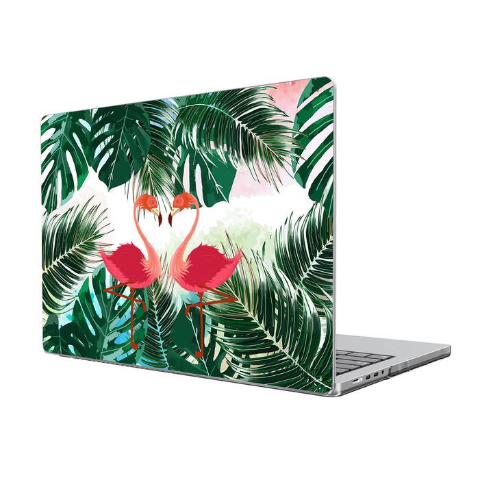EG custodia per MacBook Pro 14" (M1 Chip) (2021) - fenicottero - verde