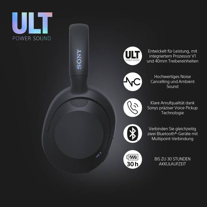 SONY ULT Wear (Bluetooth 5.2, Noir)