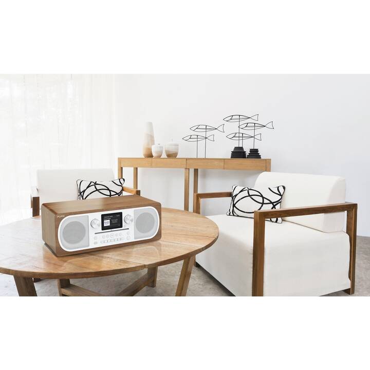 PURE Evoke C-D6 (Bianco, Walnut, Bluetooth, CD)