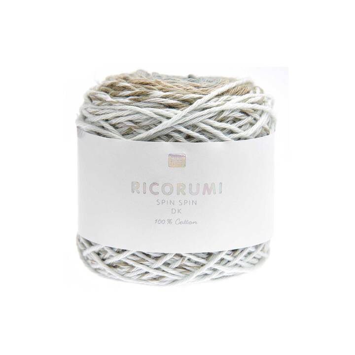 RICO DESIGN Lana Ricorumi Spin Spin (50 g, Marrone cenere, Marrone, Verde, Bianco, Multicolore)
