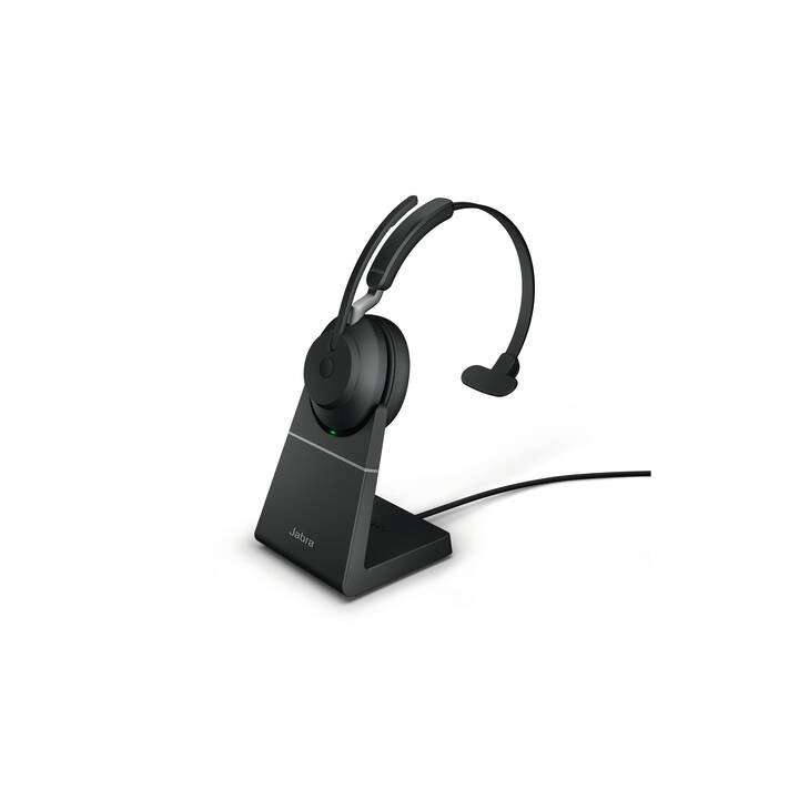 JABRA Office Headset Evolve2 65 UC (On-Ear, Kabellos, Schwarz)