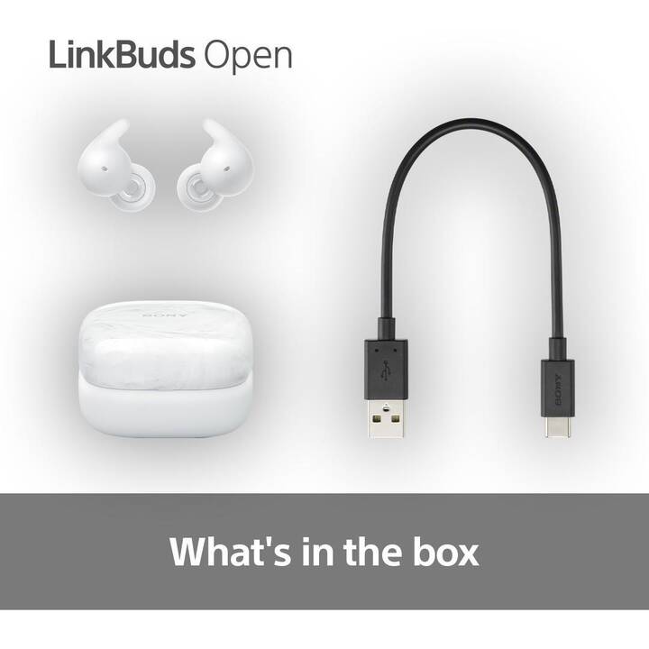 SONY LinkBuds Open WF-L910 (Weiss) - Interdiscount