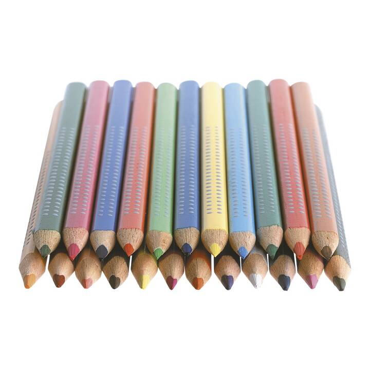 FABER-CASTELL Crayons de couleur Jumbo Grip (Multicolore, 16 pièce)