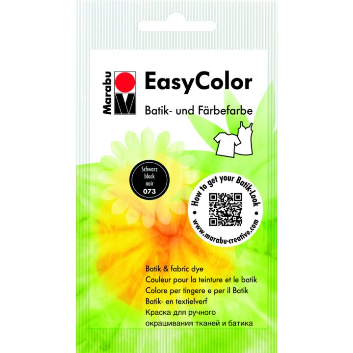 MARABU Colore tessile EasyColor (25 g, Nero, Multicolore)