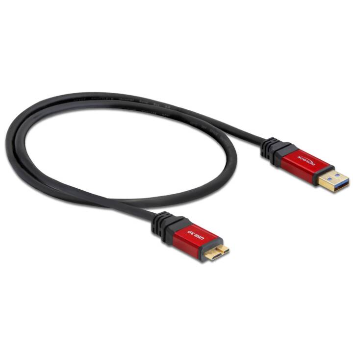 DELOCK USB-Kabel (Micro USB 3.0 Typ-B, USB 3.0 Typ-A, 1 m)