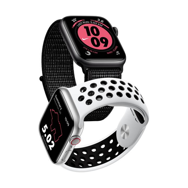 APPLE Watch Nike Series 5 GPS + LTE Space Grey/Anthracite/Black (44 mm,  Alluminio, Silicone) - Interdiscount