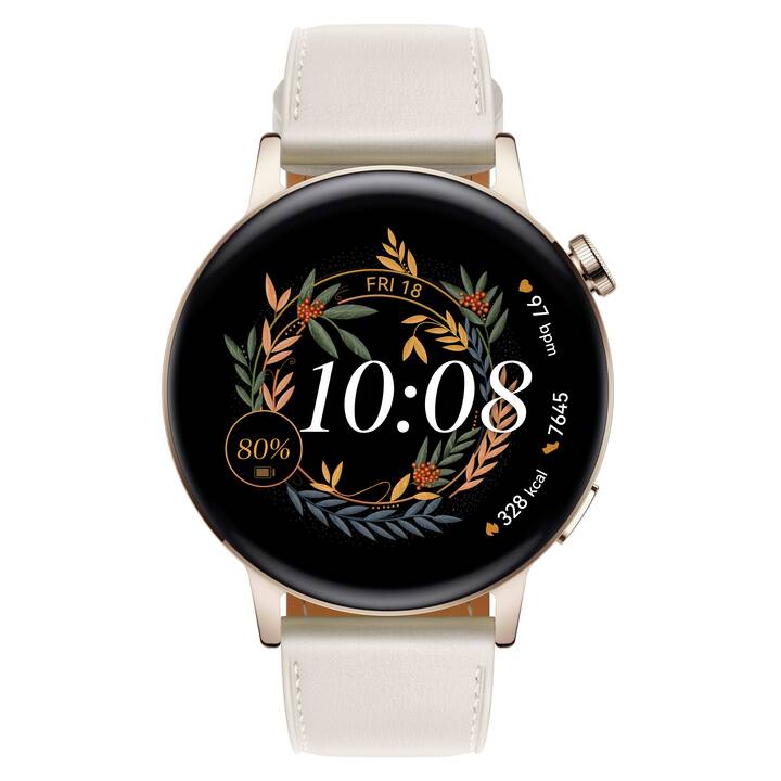 HUAWEI Watch GT 3 (42 mm, Plastica, Acciaio Inox)