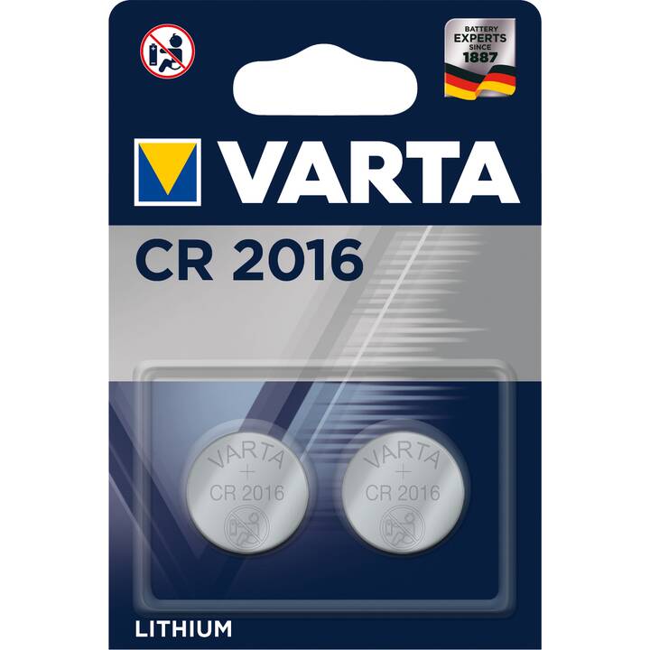 10x Varta CR2016 Batterien Knopfzellen Knopfzelle Batterien MHD 2030 10 Stück 
