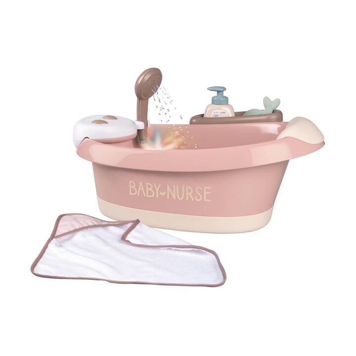 SMOBY INTERACTIVE Balneo Vasca da bagno per bambole (Rosa chiaro, Bianco, Beige)