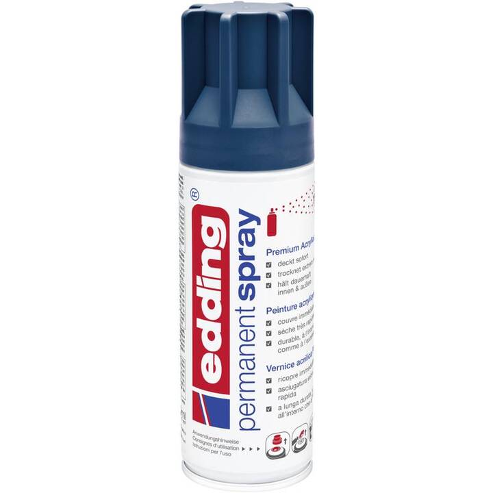 EDDING Spray de couleur (200 ml, Bleu foncé, Bleu, Blanc)