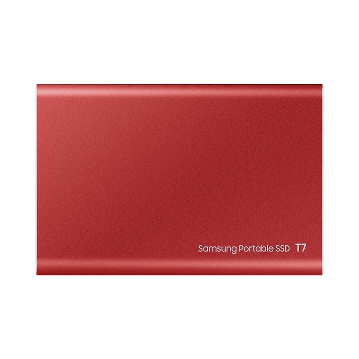 SAMSUNG Extreme Portable T7 (USB Typ-C, 2000 GB, Rot)