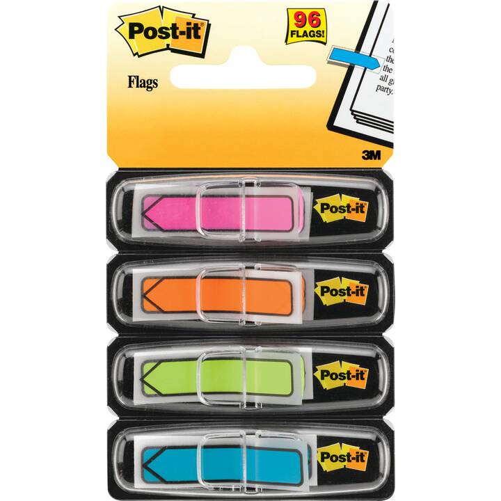 POST-IT Notes autocollantes (4 x 24 feuille, Multicolore)