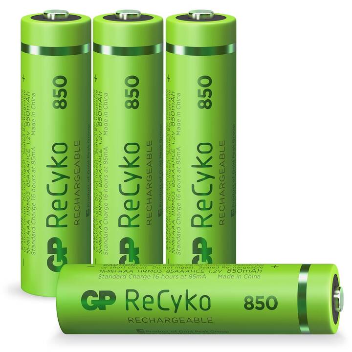 GP ReCyko Batteria (AAA / Micro / LR03, 4 pezzo)