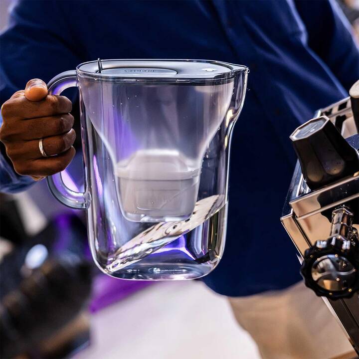 BRITA Tischwasserfilter Style Essential (2.4 l, Transparent, Blau)