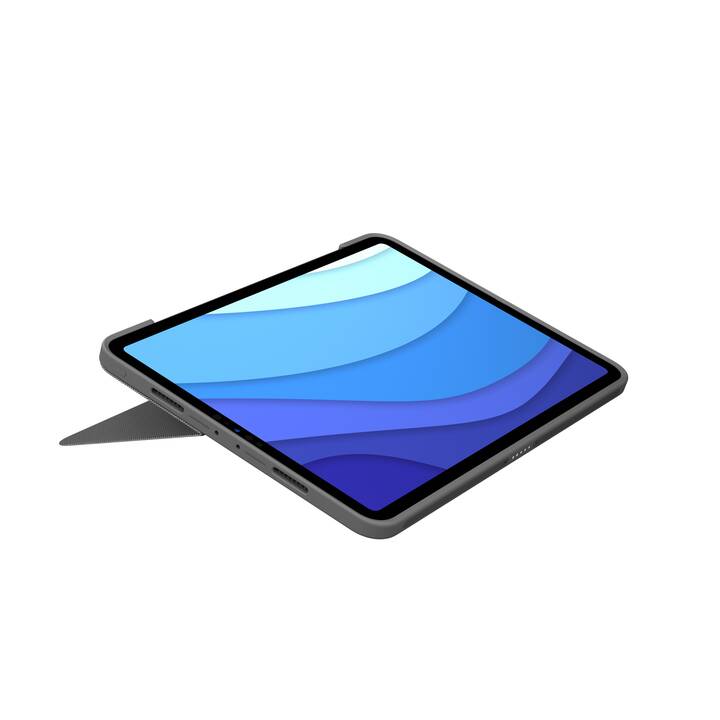 LOGITECH Combo Touch Type Cover (11", iPad Pro (3. Gen. 2018), iPad Pro (3. Gen. 2018), iPad Pro (2016), Gris)
