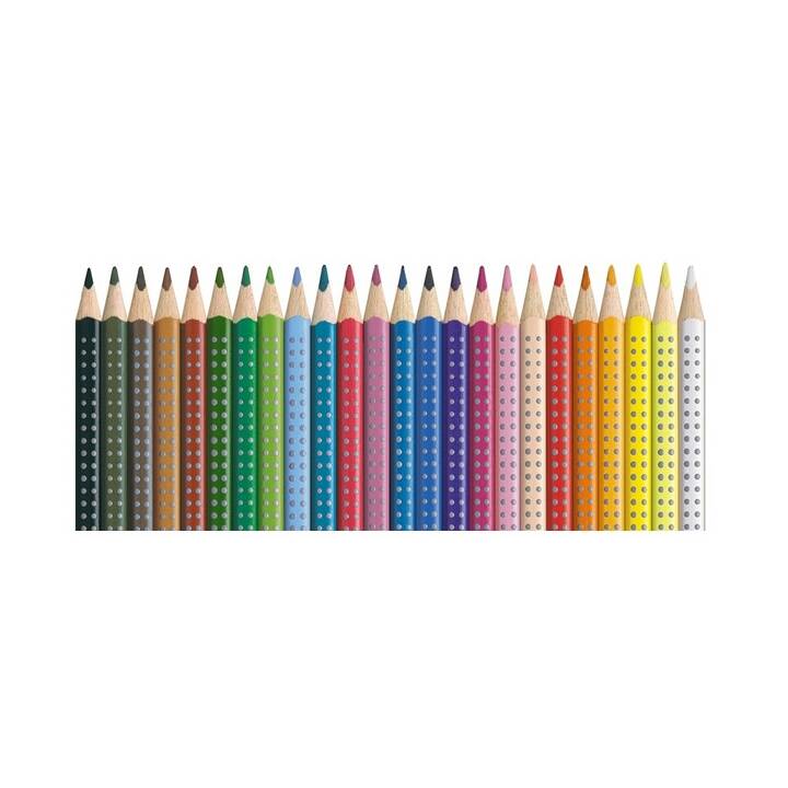 FABER-CASTELL Crayons de couleur Colour Grip (Multicolore, 24 pièce)