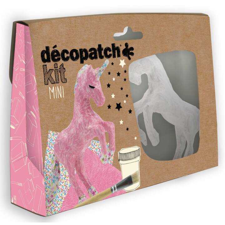 DÉCOPATCH kit mini Unicorn Bricolage en papier (Décorer)