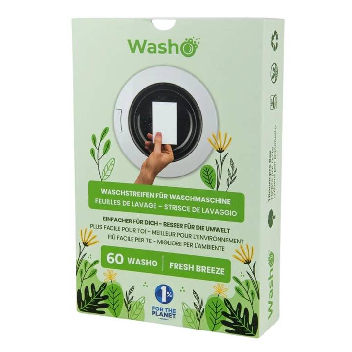 WASHO Waschmittelstreifen Fresh Breeze (165 g, Streifen)