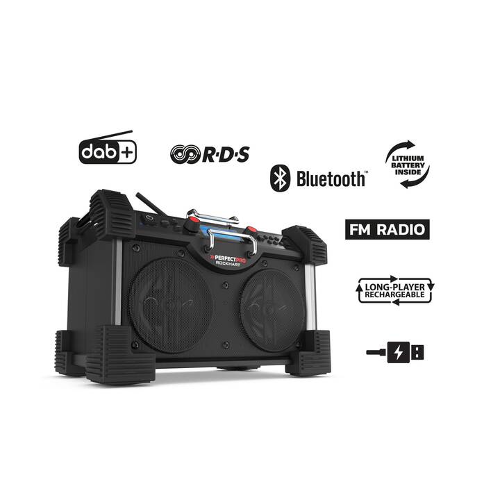 PERFECTPRO ROCKHART Radios numériques (Noir)