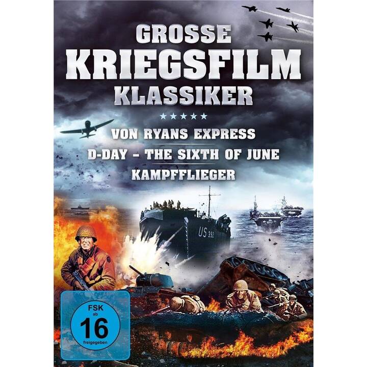 Grosse Kriegsfilm-Klassiker - Von Ryans Express / D-Day – The Sixth of June / Kampfflieger (DE, EN)
