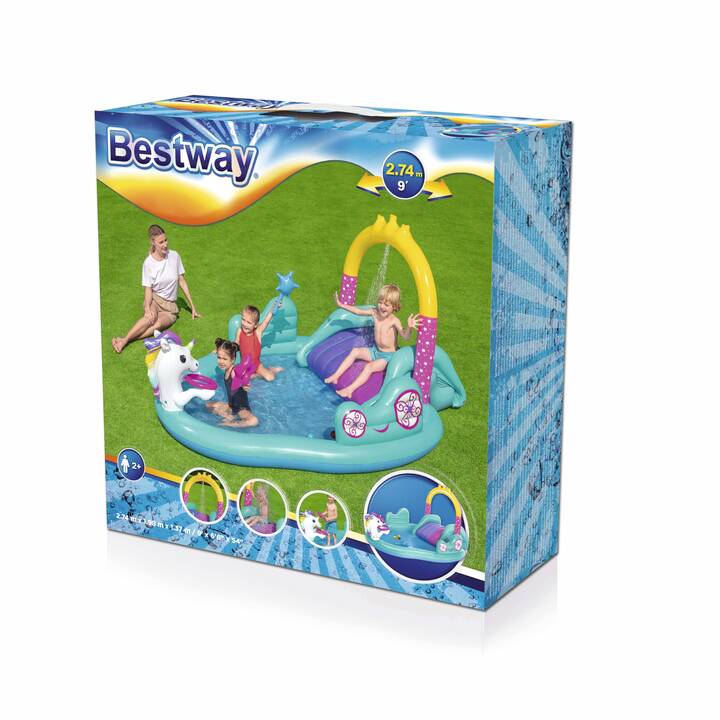BESTWAY Planschbecken UNICORN (220 l, 274 cm x 198 cm x 137 cm)