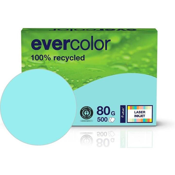 CLAIREFONTAINE Evercolor Carta colorata (500 foglio, A4, 80 g/m2)