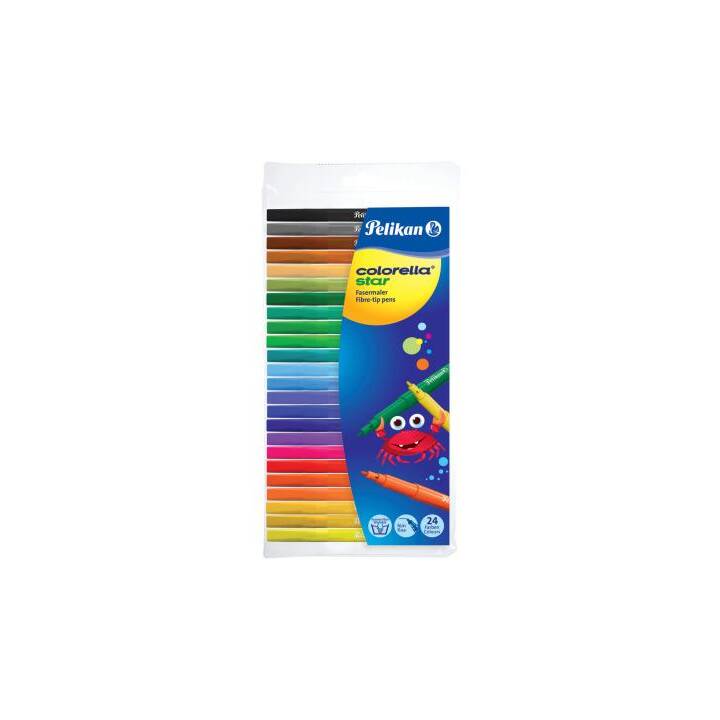 PELIKAN Colorella Crayon feutre (Coloris assortis, 24 pièce)